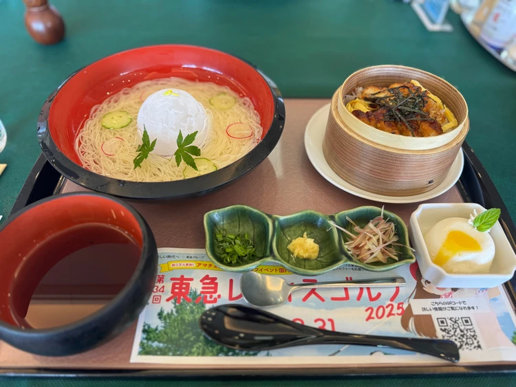 芝山ゴルフ倶楽部　ゴルフ飯　涼味膳　季節限定　夏　うなぎ