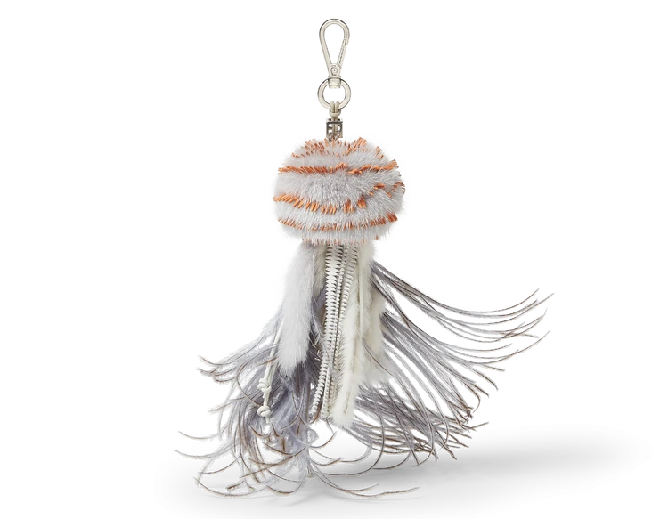 フェンディ チャーム クラゲ グレー