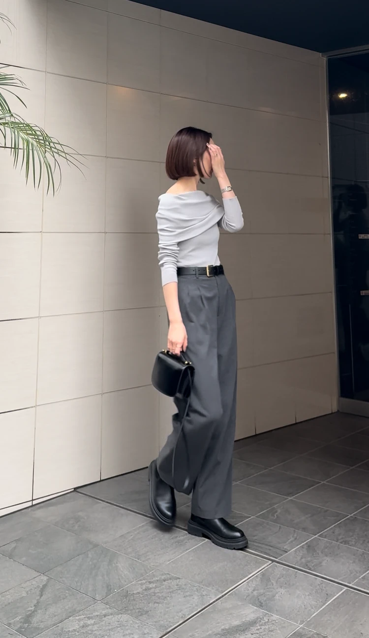 GUで見つけた名品♡1290円ベルトでつくる大人のきれいめカジュアル3選_3