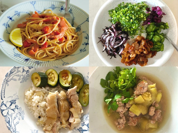 【長谷川あかりのご自愛ごはん】旬の夏野菜を美味しく食べるレシピ15選。トマトパスタ、ズッキーニの炊き込みご飯など。彩り鮮やかで栄養満点!