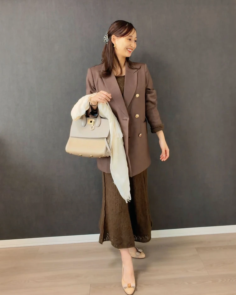 【TONAL】貴島明日香さんマルチセットアップ着用コーデ