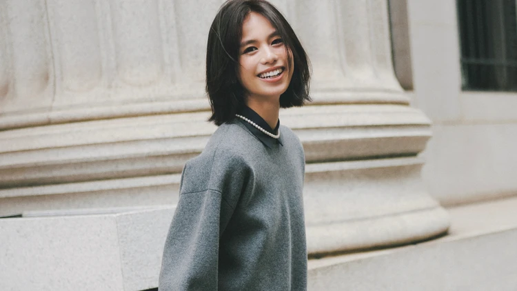 【ニットアップコーデ】女子会でセンスいい！って思わせる上質ニットのセットアップ【BAILA今日のコーデ】