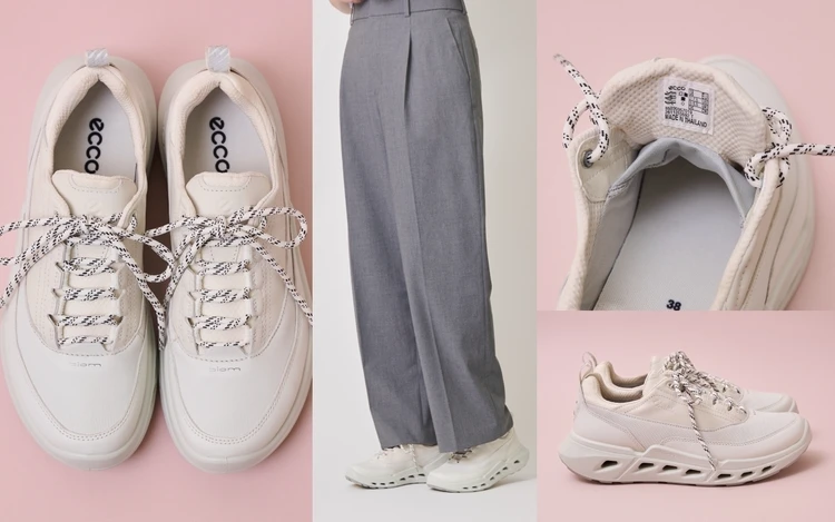 【ECCO】最高峰の防水・透湿で無敵の白スニーカー発見!【きれいめ派の通勤・休日スニーカー】