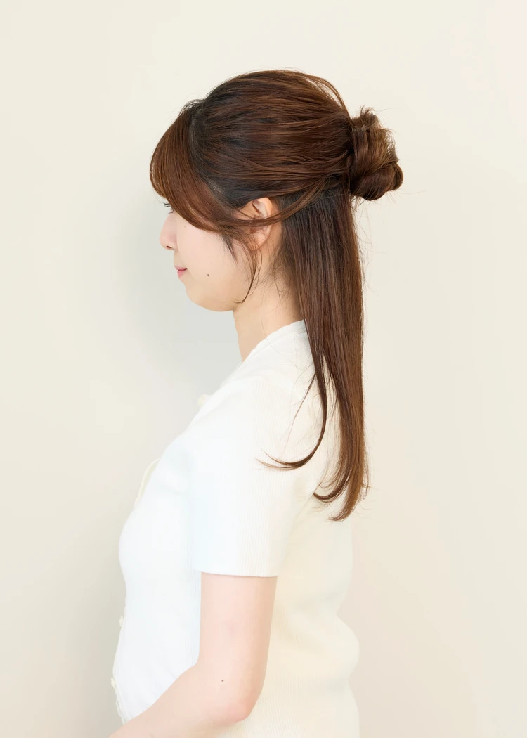 30代髪型・ロングのサイド