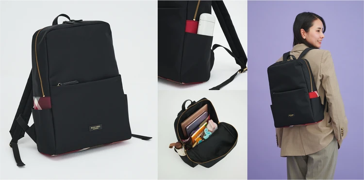 きれいめ服によく似合う「ブルーレーベル・クレストブリッジ」のスクエア型リュック【優秀通勤リュック】