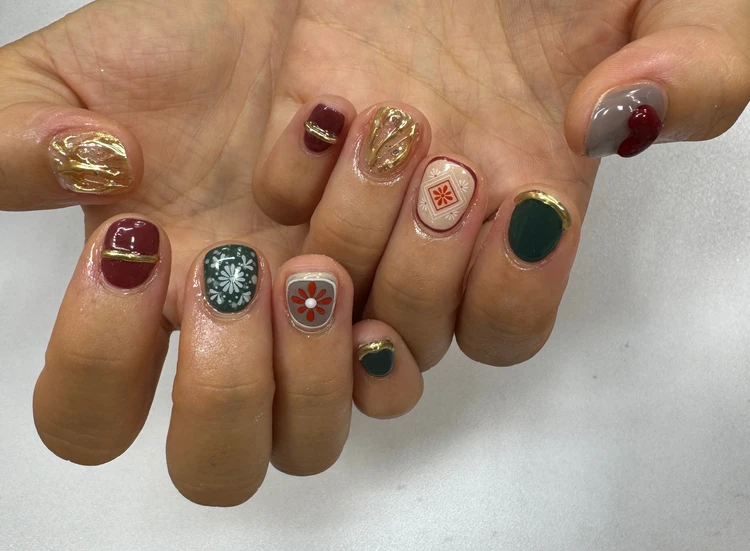 【旅好き会社員がこだわる】6000円でできた！海外旅行に行く前のネイルデザイン(秋のワイン旅編)_2