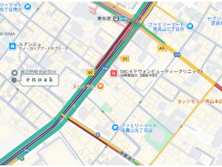 エノーク 地図 マップ 表参道