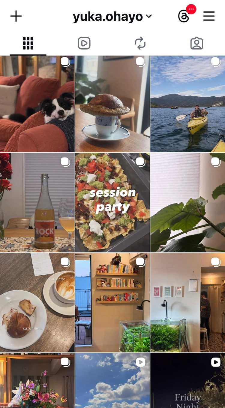 Instagramの投稿した写真一覧