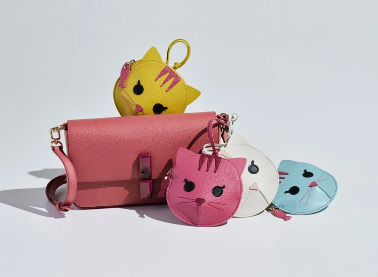 「MIMI コインケース チャーム」各¥19800 ※ブラックの展開もあり