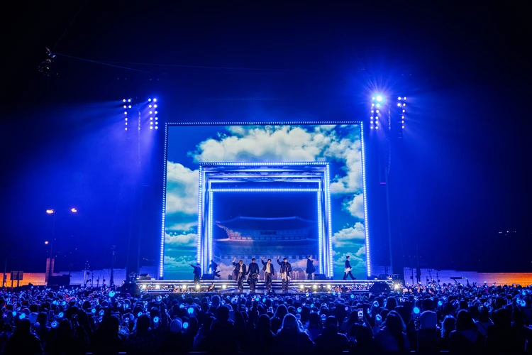 BTSのライブ会場正面