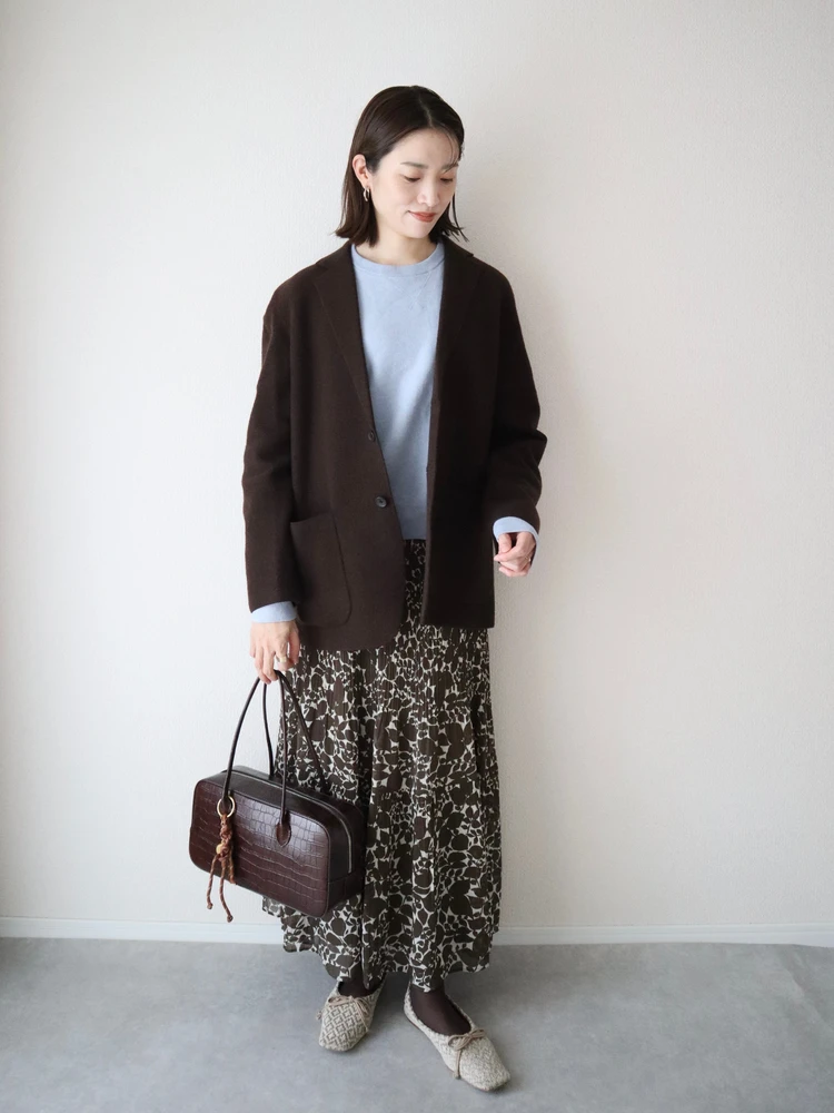 UNIQLO ユニクロ ZARA ザラ バッグ チャーム ブラウン コーデ 30代