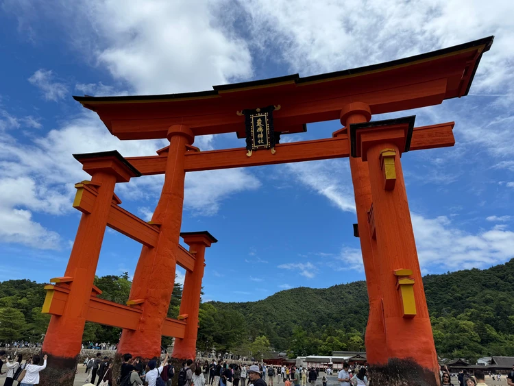 厳島神社 大鳥居 干潮時