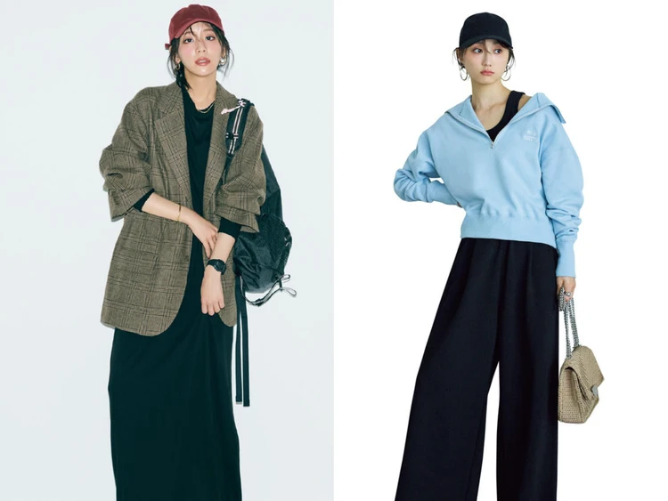 【2025秋】30代 レディースキャップコーデ12選。 過ごしやすい秋こそキャップでアクティブに! 秋色着こなしにも大活躍。