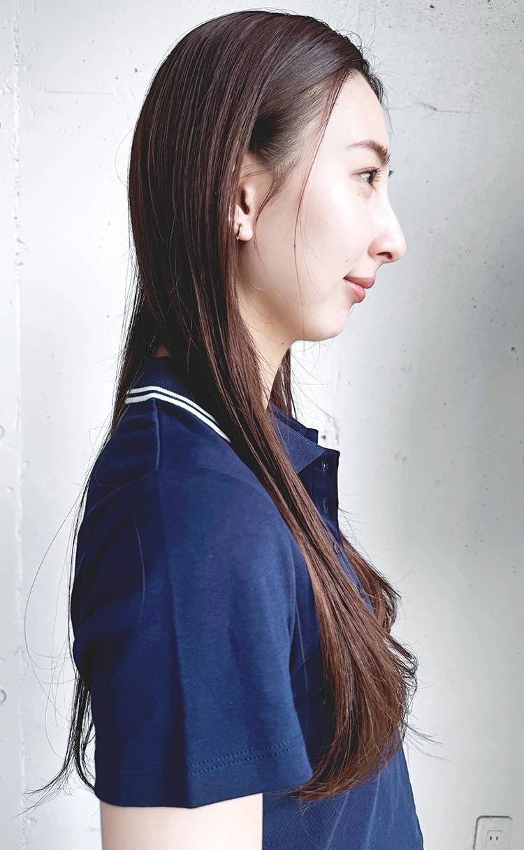 30代ー40代髪型・ロングのサイド