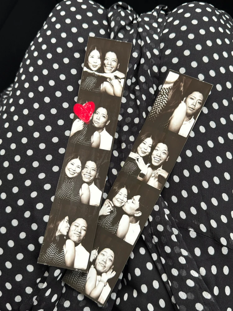 ヴィンテージフォトブースで撮影した写真