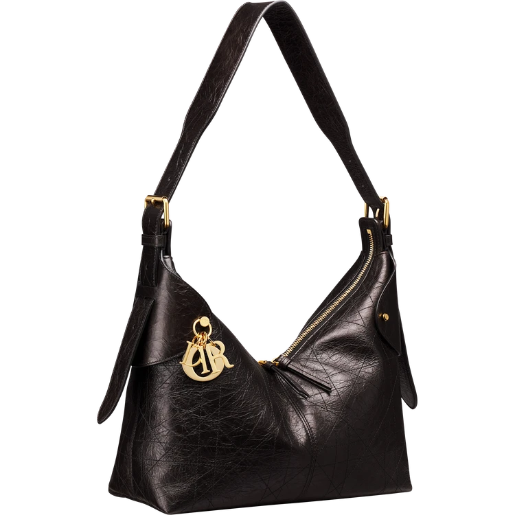 「ディオール ヴォヤージュ」バッグ ミディアム¥730000 ブラック系