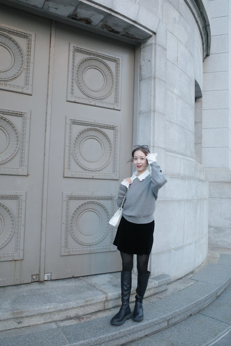 【UNIQLO : C】正直、週3で着てます。スムースコットンクルーネックセーター_5_1