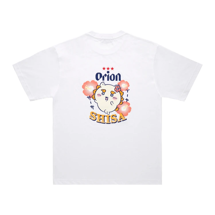 ちいかわ×オリオンビール シーサーのおみやげやさん Tシャツ　ホワイト_SHISA　後ろ