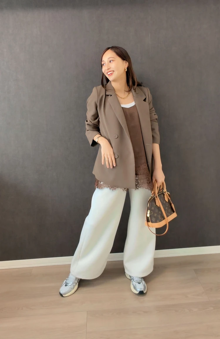 【マタニティコーデ】GU パフスウェットバギーパンツ