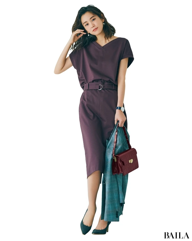 【時短セットアップ】小物を+1して簡単おしゃれコーデ_1_1