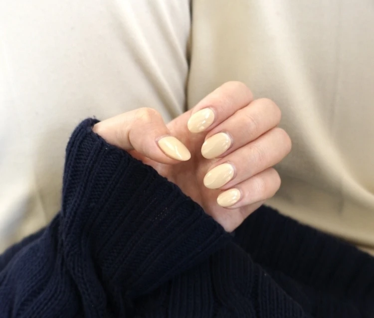 春は「クリーム色のぽってりネイル」がしたくなる気分！_2