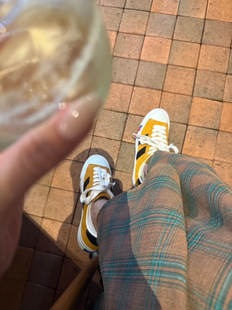 PRO-Kedsのマスタードスニーカーで差し色映え