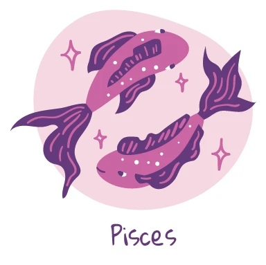 魚座のイラスト