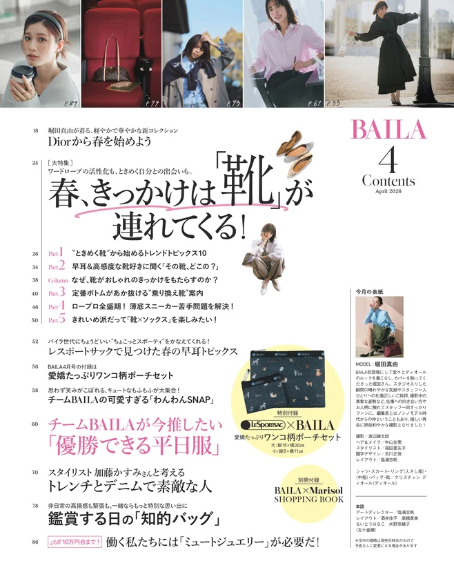 BAILA４月号　目次1