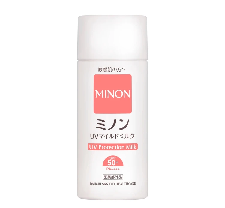 BAILA プレゼント　ミノンUVマイルドミルク ［医薬部外品］ SPF50+ PA++++ 80mL ￥1760（編集部調べ）／第一三共ヘルスケア　日焼け止め　敏感肌