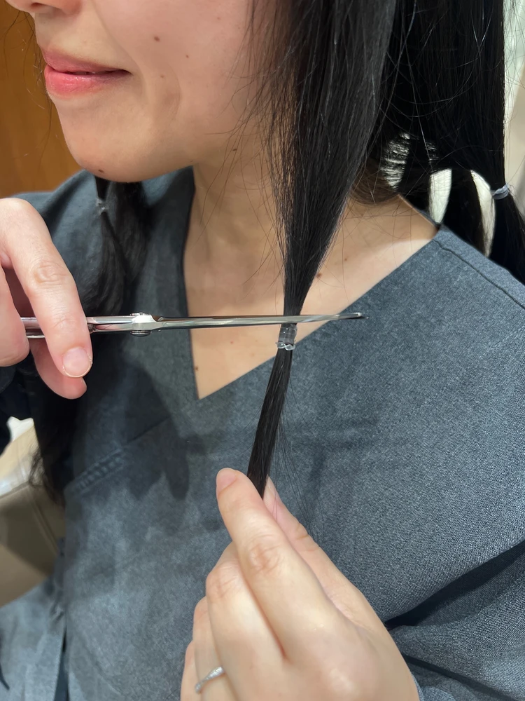 人生初のヘアドネーション！ロングからばっさりボブに♡_2_2