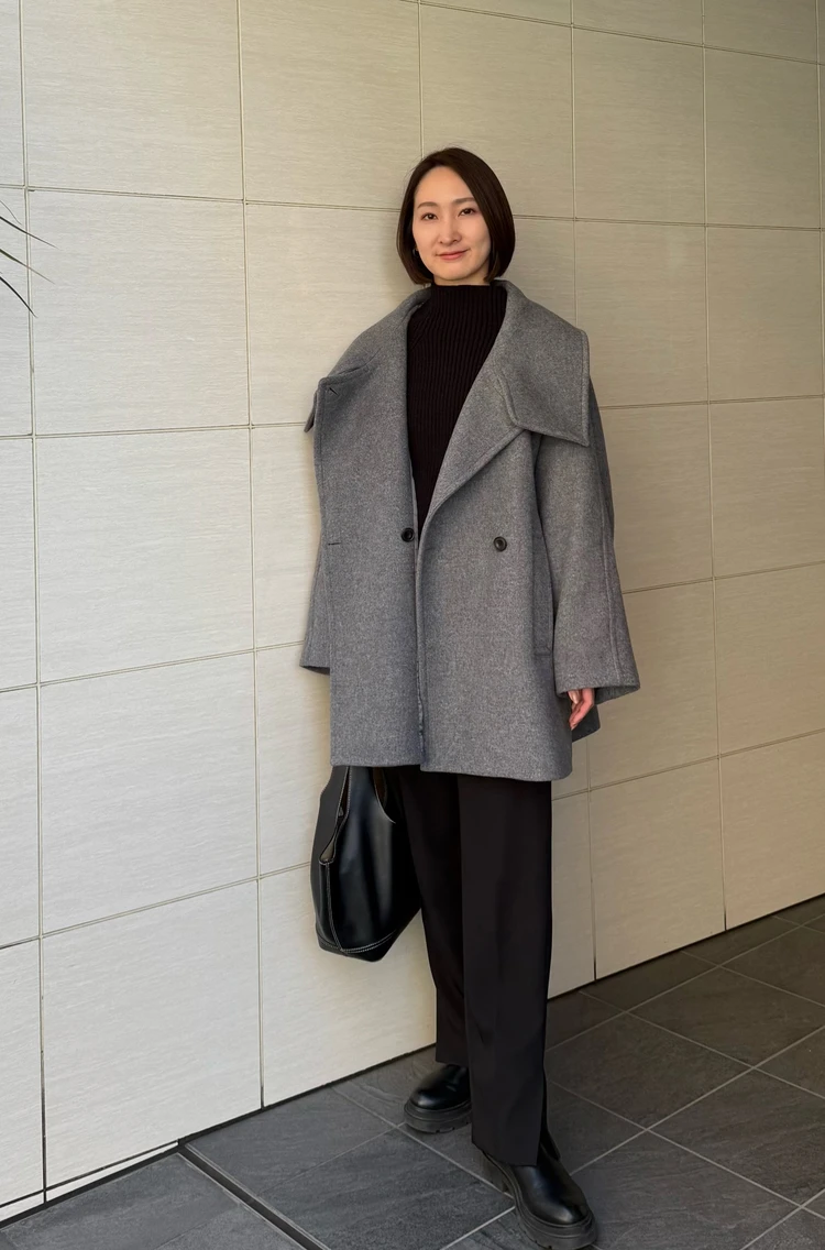  今年のコート・アウターはもう買った？【BABYLONE】（バビロン）のウールPコートが可愛すぎる🩶_1