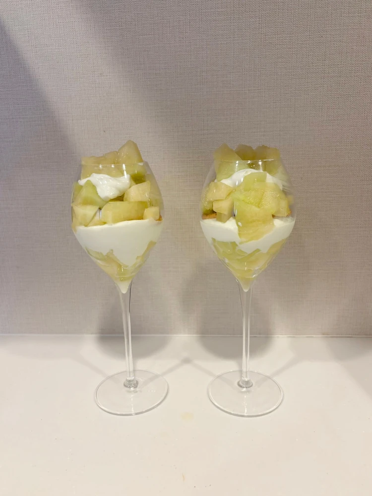 猛暑のおうち時間に！10分で作れる贅沢メロンパフェ_4_1