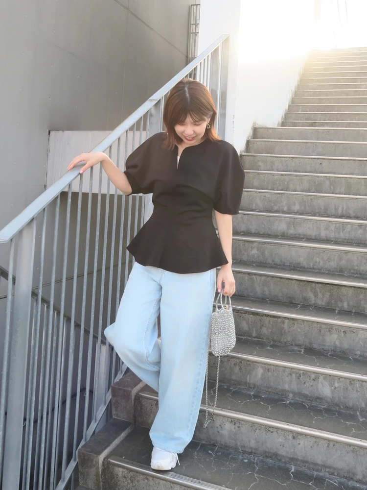 UNIQLOのバギーカーブジーンズで“こなれ見え”が叶う♡_4