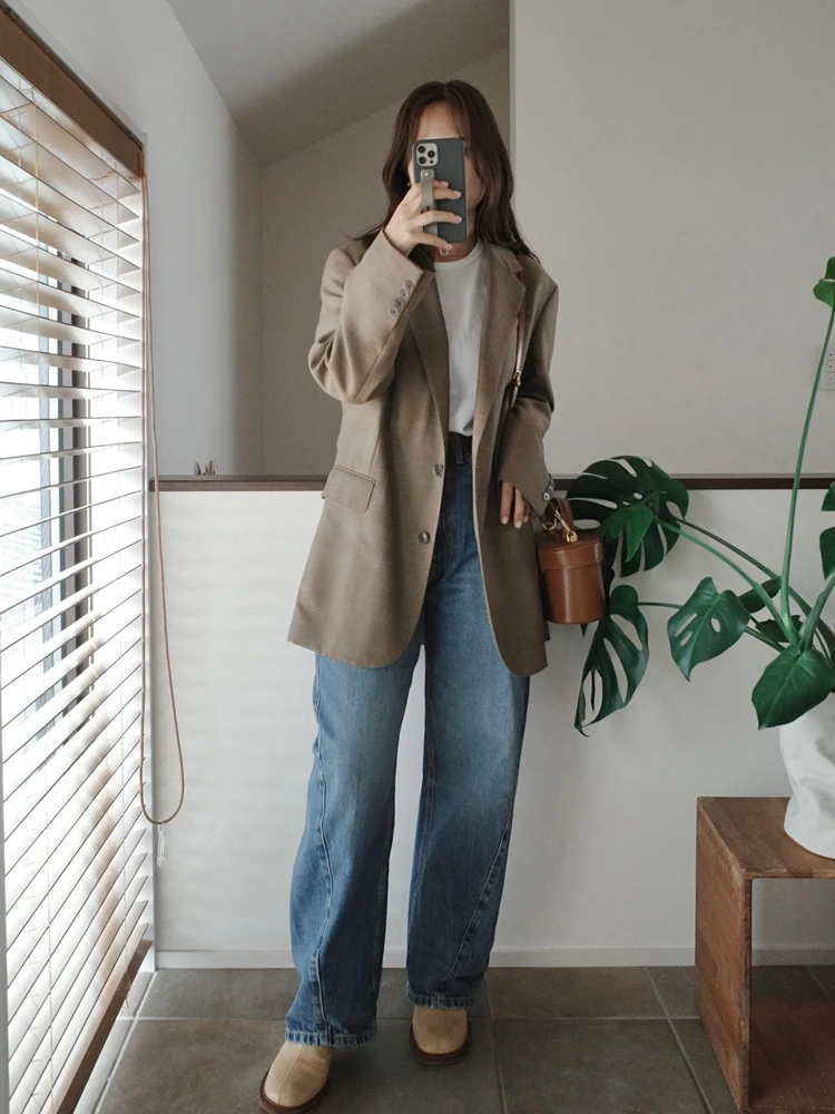 イエベ秋★休日のブラウン×ジャケットコーデ♡ #ファッション部_2