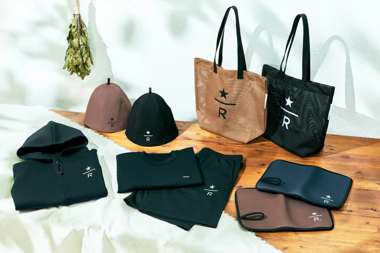 スターバックス リザーブ® サウナハット ブラック Starbucks (スターバックス）】ロゴ入りのサウナハットや
