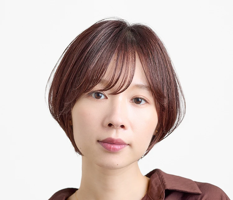 マッシュショートボブ　正面