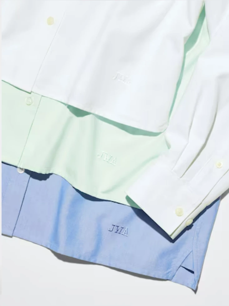 【#ユニクロ夏コーデ】20代丸の内OLの青シャツ着回し_1