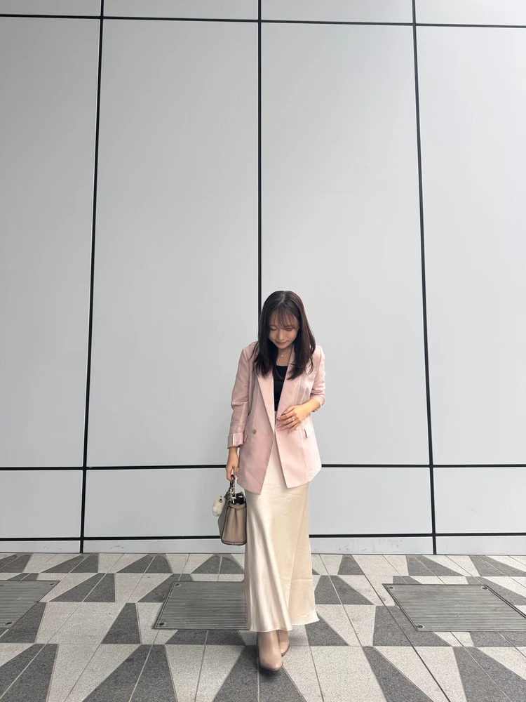 【ur's】サテンマーメイドマキシスカートで、秋の大人プチプラ着回しコーデ♡_3_1