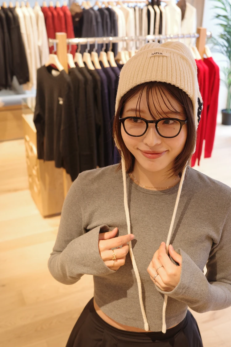 秋冬ファッション　秋冬コーデ　ニットコーデ　帽子コーデ