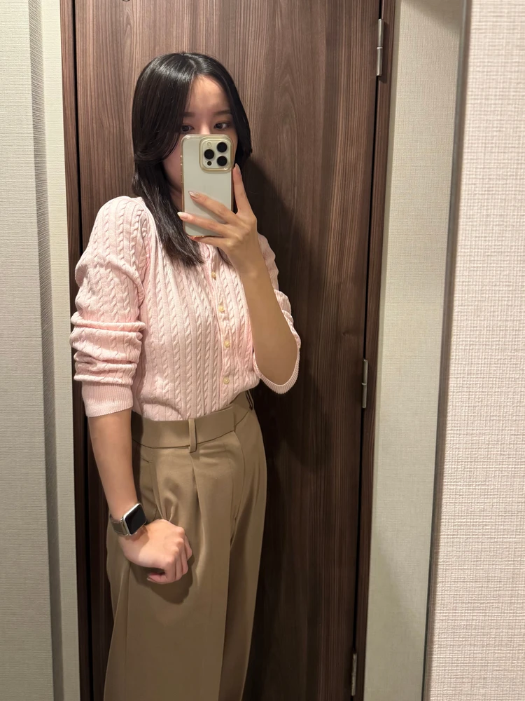 【polo】冬のコーデは差し色ニットでまとめる！【ピンク】_2