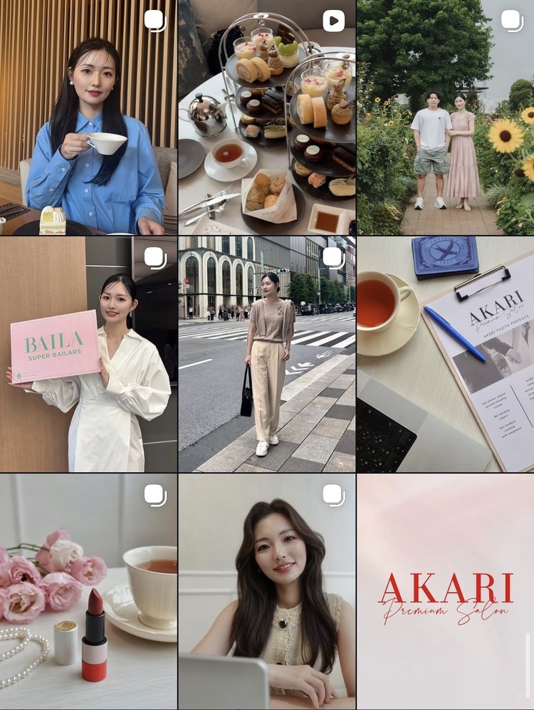 藤田あかりinstagramイメージ