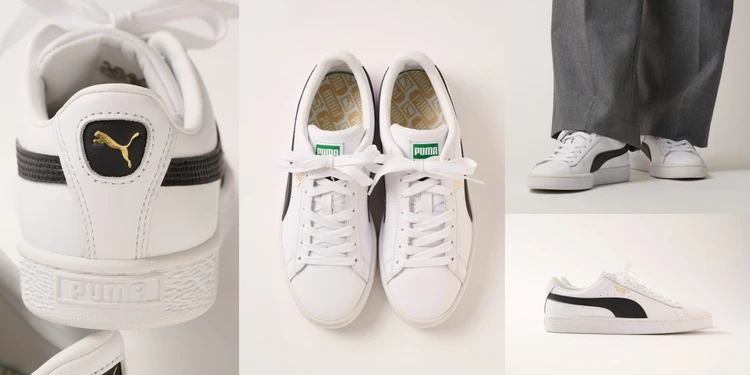 【プーマ】バスケット クラシックは使いやすさNo.1!白レザースニーカーは安定感も抜群【きれいめ派の通勤・休日スニーカー】