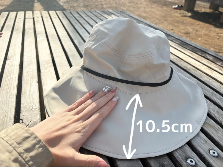 日傘ハット　Wpc. つば広