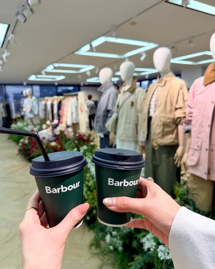 Barbour バブアー 展示会 春夏コレクション コーヒー