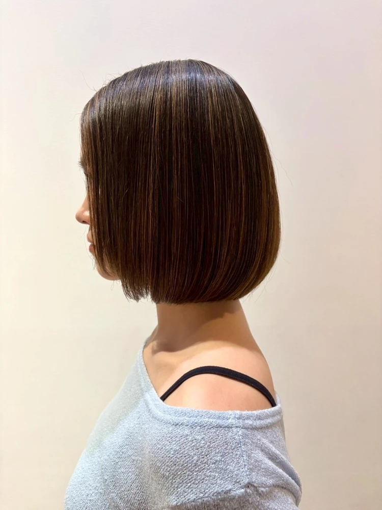 30代髪型・ボブのサイド