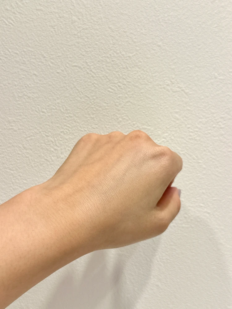 キメ細かいパウダーで肌に馴染む