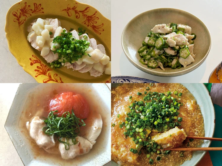 【長谷川あかりのご自愛ごはん】高たんぱくで低カロリーな鶏むね肉の絶品レシピ4選。出汁煮、あんかけつくね、オクラ和えなど。簡単調理で食べ応え抜群！