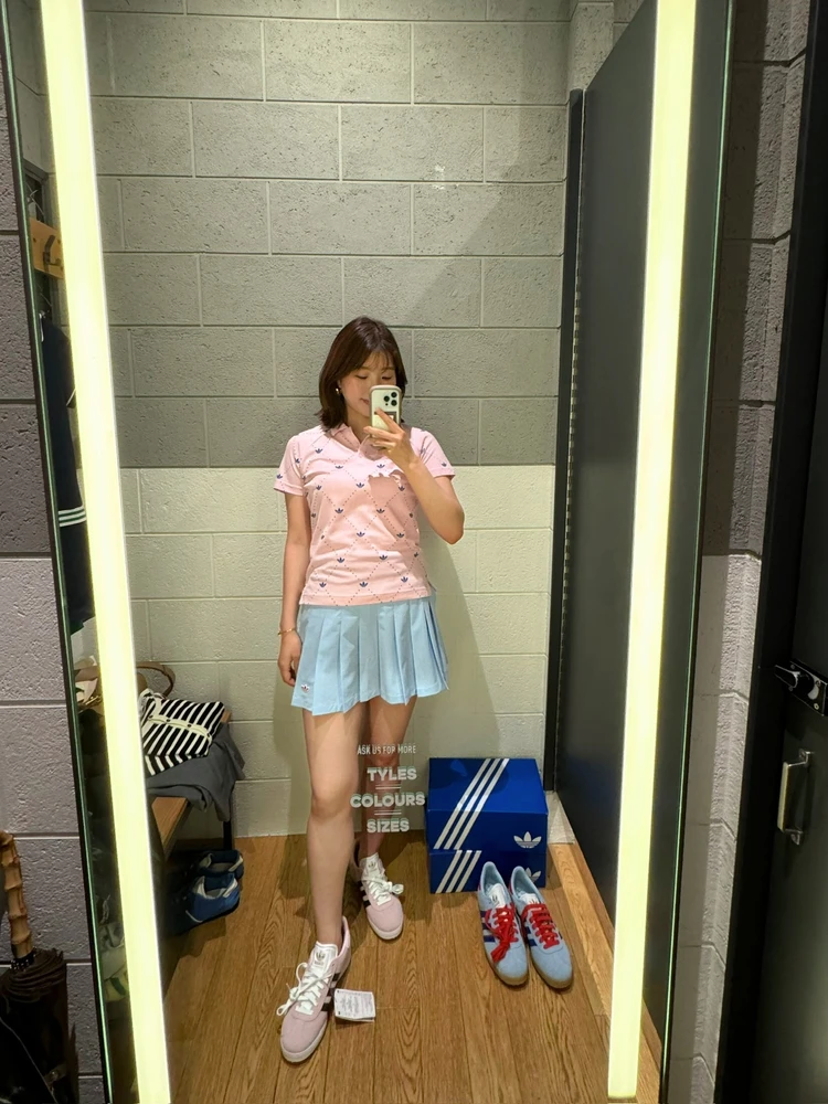 ゴルフ　ゴルフ女子　アディダス　アディダスゴルフゴルフ　ゴルフウェア　ウィメンズウェア　ゴルフコーデ　大人のゴルフコーデ　春のゴルフコーデ　スポーツコーデ　スポーツウェア　ゴルフ初心者　脚太い女子が選ぶゴルフウェア　30代女子ゴルフゴルフウェア　アディダスゴルフ新作　アディダスゴルフウェアレディース　カラフルゴルフコーデ　ラウンドコーデ　