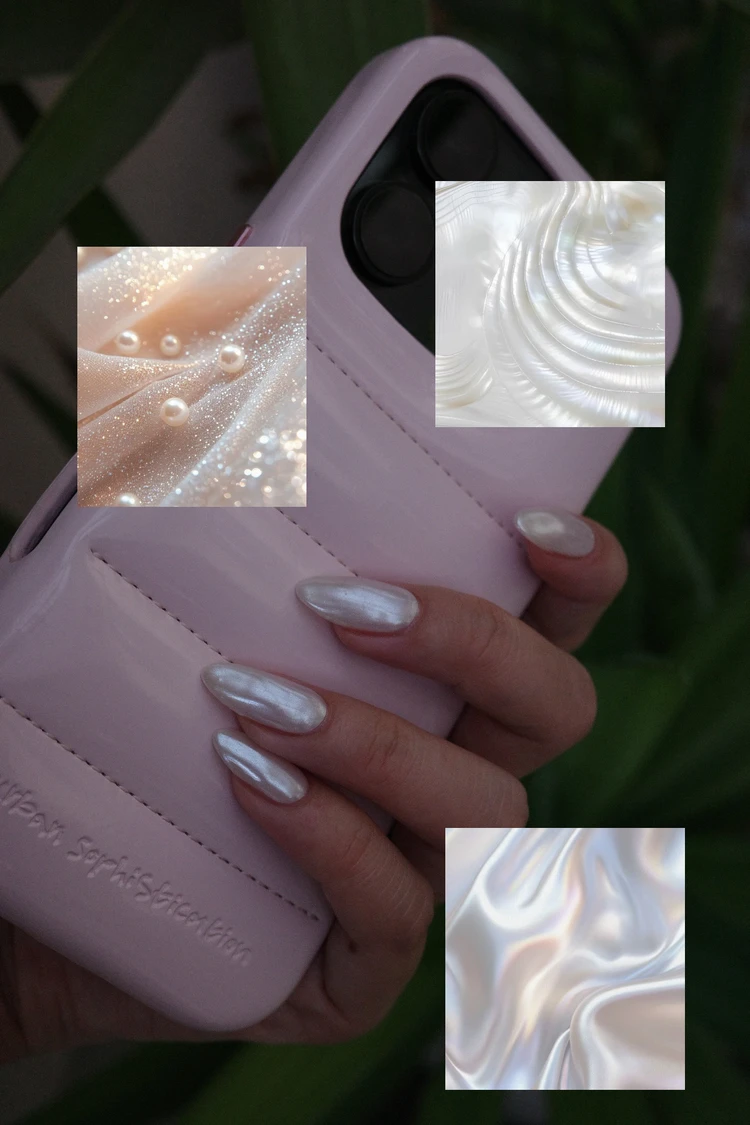 パールネイル　真珠　ジェルネイル