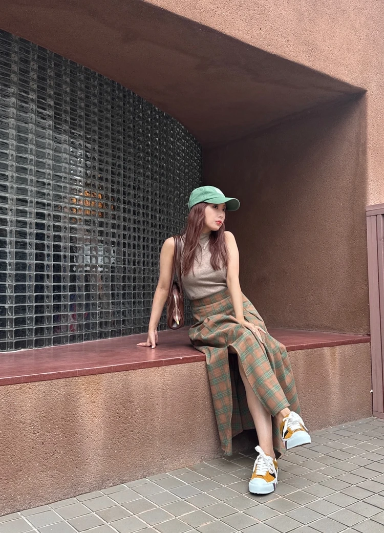 MARITHÉ FRANÇOIS GIRBAUD（マリテフランソワジルボー）　グリーンキャップ　阿部早織